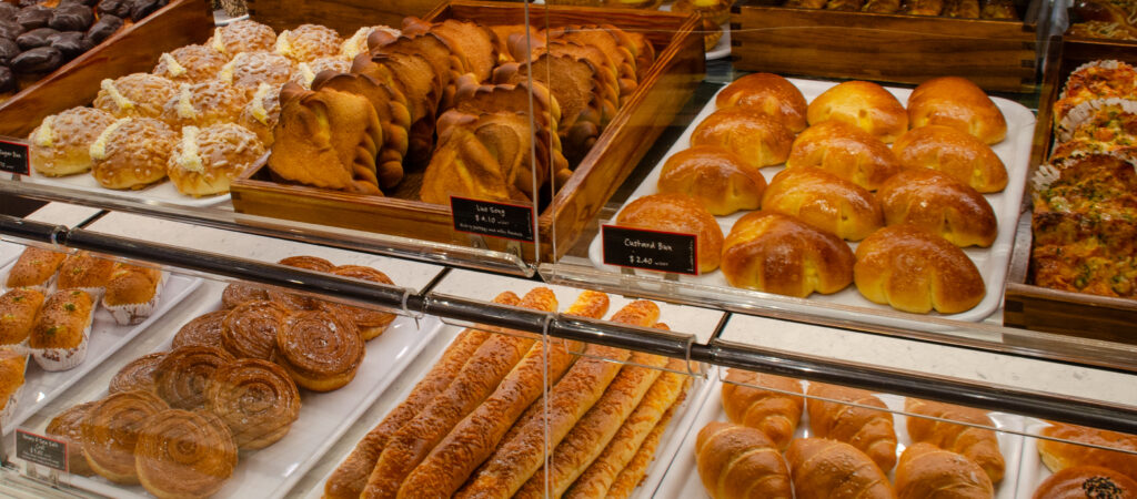Pastries at a bakery in The Jewel, Singapore