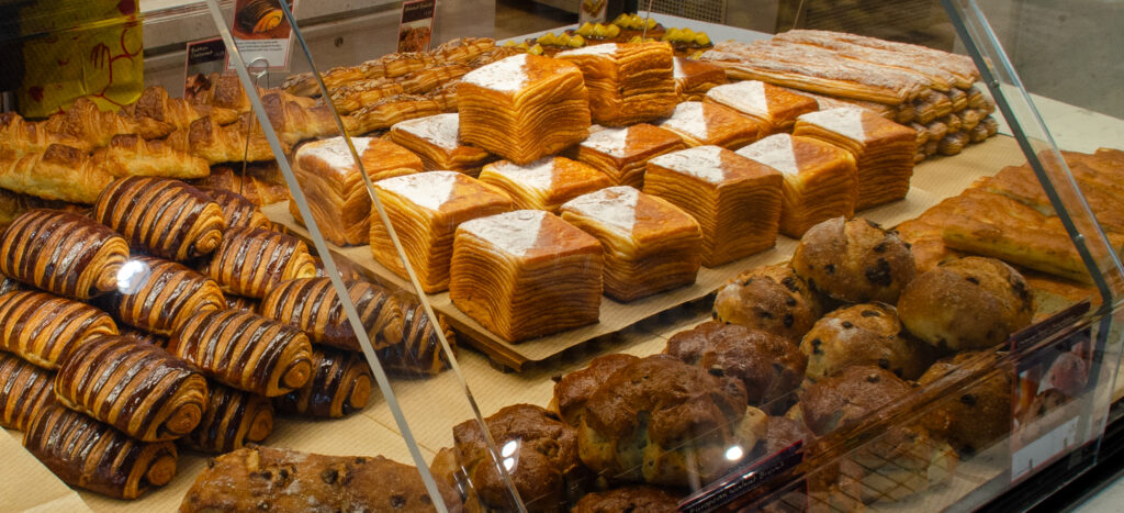 Pastries at a bakery in The Jewel, Singapore