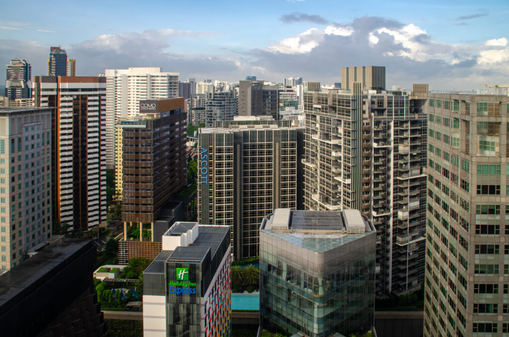 View from the Hilton Hotel Singapore