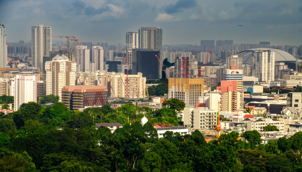 View from the Hilton Hotel Singapore